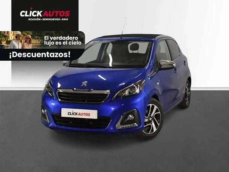 Usado Peugeot 108 Allure 72 CV (52 kW) 2021 Azul Utilitario