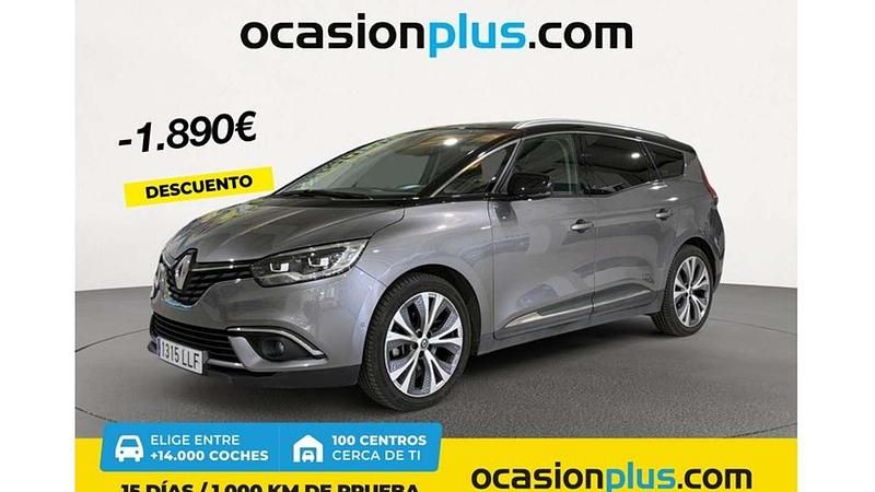 Gris Usado 2020 Renault Grand Scénic IV Zen Monovolumen | 18.900 € (Precio justo) - Imagen 1/4