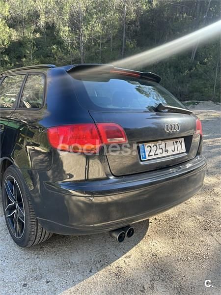 Usado Audi A3 Ambition 140 CV (102 kW) 2007 Negro Utilitario