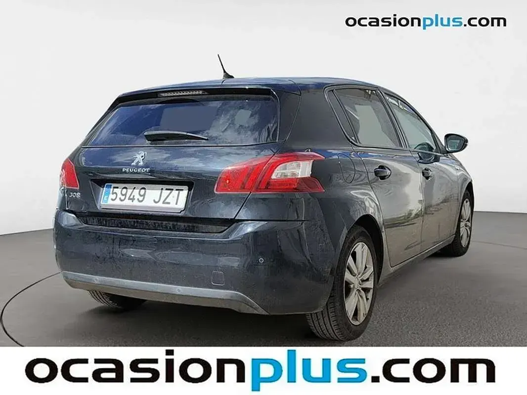 Usado Peugeot 308 Style 110 CV (80 kW) 2017 Negro Utilitario