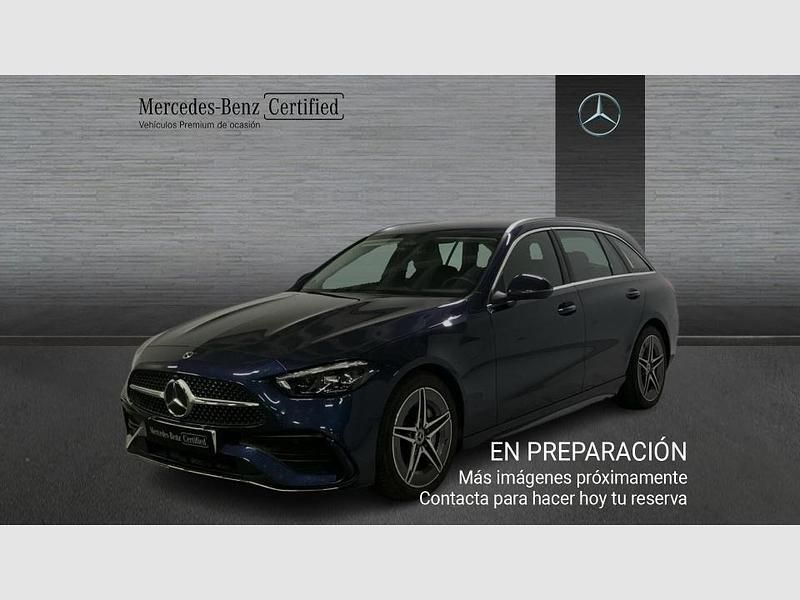 Usado Mercedes C220 AMG line 200 CV (147 kW) 2024 Azul sodalita (metalizado) Familiar