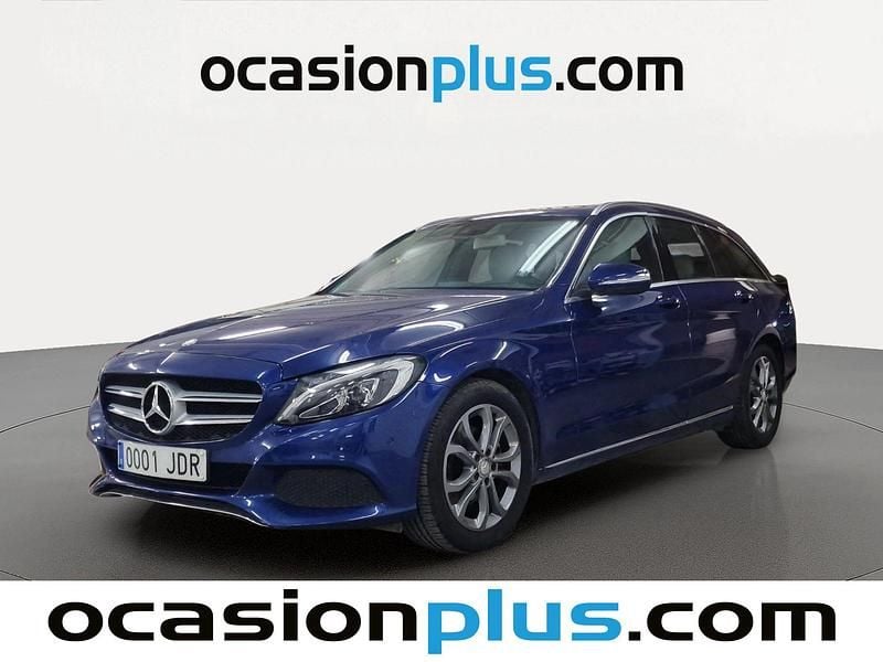 Azul Usado 2015 Mercedes C220 Exclusive Familiar | 16.250 € (Precio justo) - Imagen 1/4