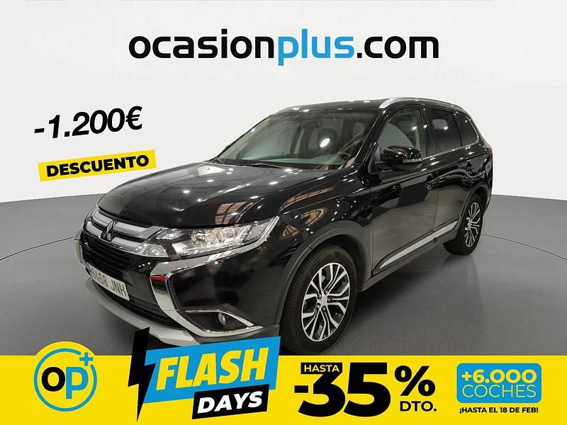 Negro Usado 2016 Mitsubishi Outlander Motion SUV | 16.200 € (Precio justo) - Imagen 1/4