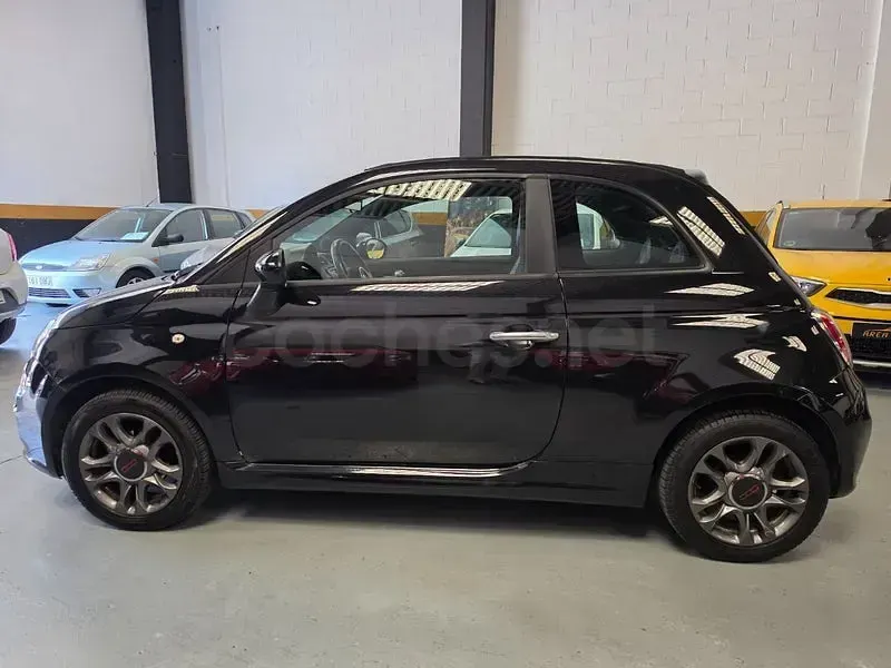 Usado Fiat 500C S 69 CV (50 kW) 2014 Negro Descapotable