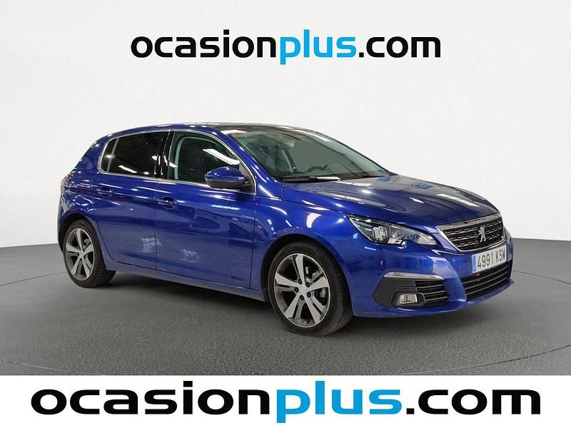 Usado Peugeot 308 Allure 120 CV (88 kW) 2018 Azul Utilitario
