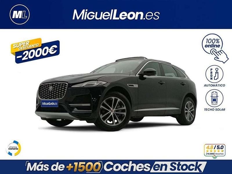 Usado Jaguar F-Pace 207 CV (152 kW) 2021 Negro SUV