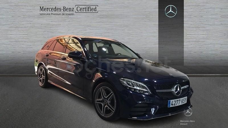 Usado Mercedes C200 184 CV (135 kW) 2019 Azul Familiar