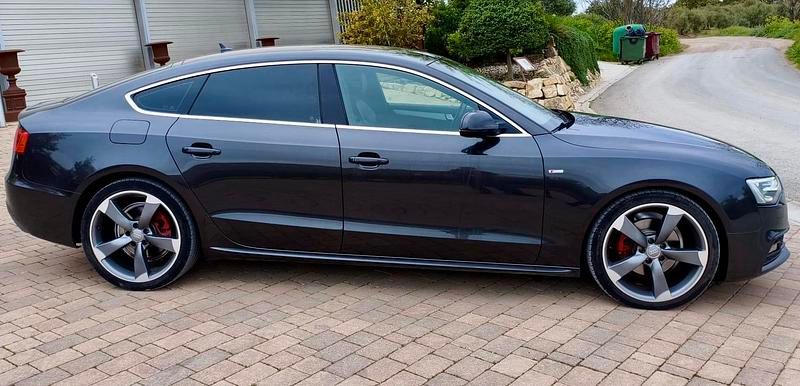 Usado Audi A5 Sportback S-Line 150 CV (110 kW) 2015 Negro Utilitario