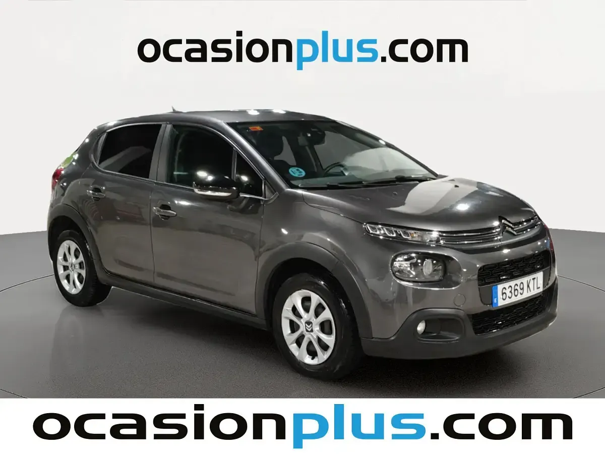 Usado Citroën C3 Feel 68 CV (50 kW) 2019 Gris Utilitario