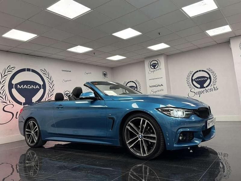 Usado BMW 420 184 CV (135 kW) 2018 Azul Descapotable