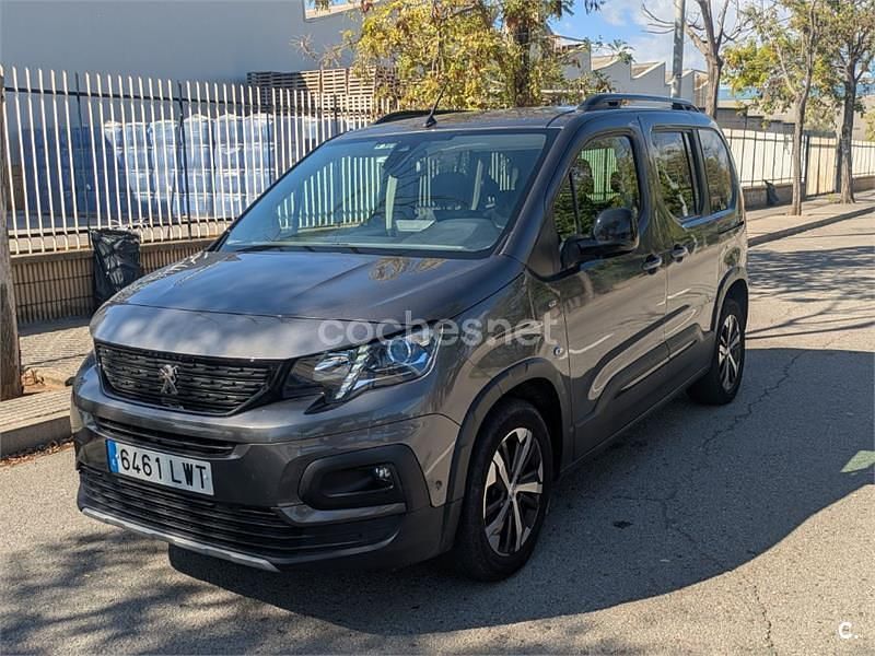 Gris / plata Usado 2022 Peugeot Rifter GT Monovolumen | 20.900 € (Precio justo) - Imagen 1/4