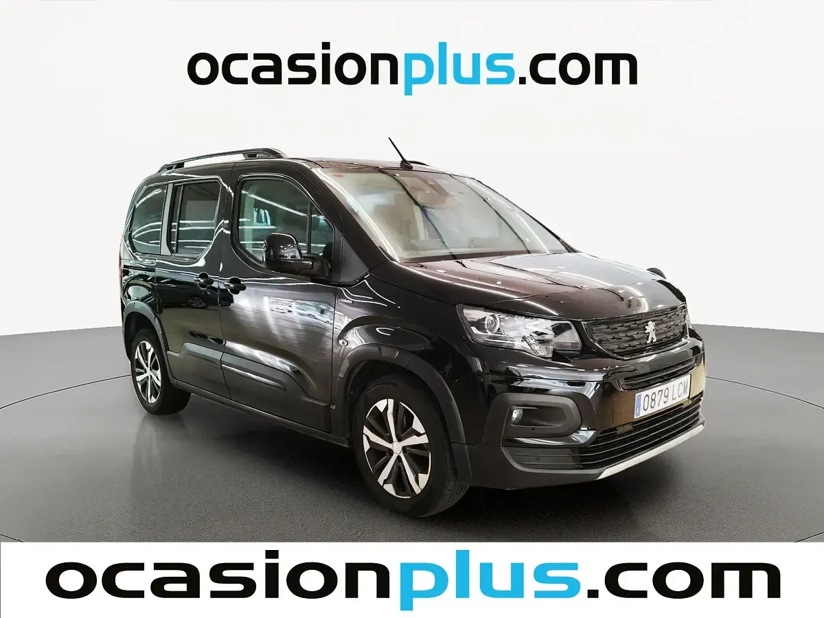 Usado Peugeot Rifter GT-line 131 CV (96 kW) 2019 Negro Monovolumen