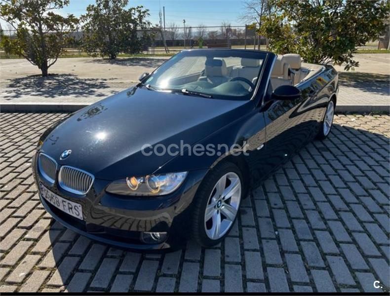 Negro Usado 2007 BMW 320 Cabriolet Descapotable | 10.900 € (Buen precio) - Imagen 1/4