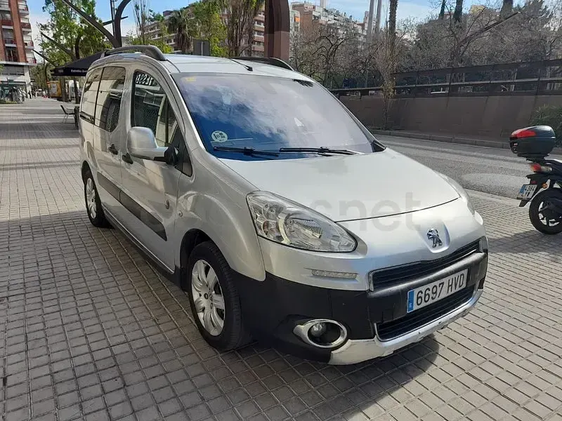 Usado Peugeot Partner Tepee Outdoor 92 CV (67 kW) 2013 Gris / plata Monovolumen