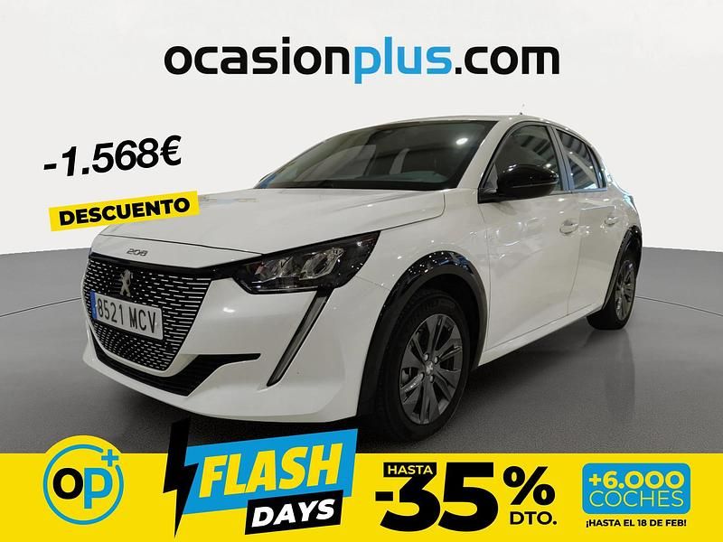 Usado Peugeot e-208 Active 100 kW (136 CV) 2022 Blanco Utilitario