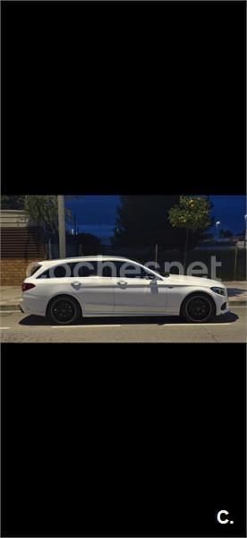 Usado Mercedes C220 AMG line 170 CV (125 kW) 2015 Blanco Familiar