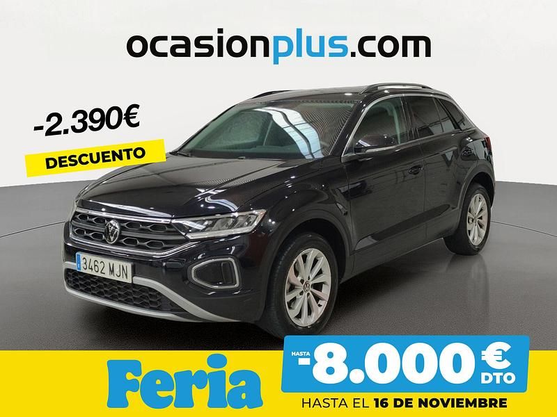 Negro Usado 2023 VW T-Roc Life SUV | 26.290 € (Precio justo) - Imagen 1/4