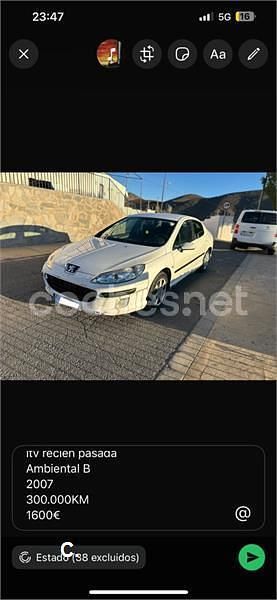 Blanco Usado 2007 Peugeot 407 Berlina | 1650 € (Buen precio) - Imagen 1/4