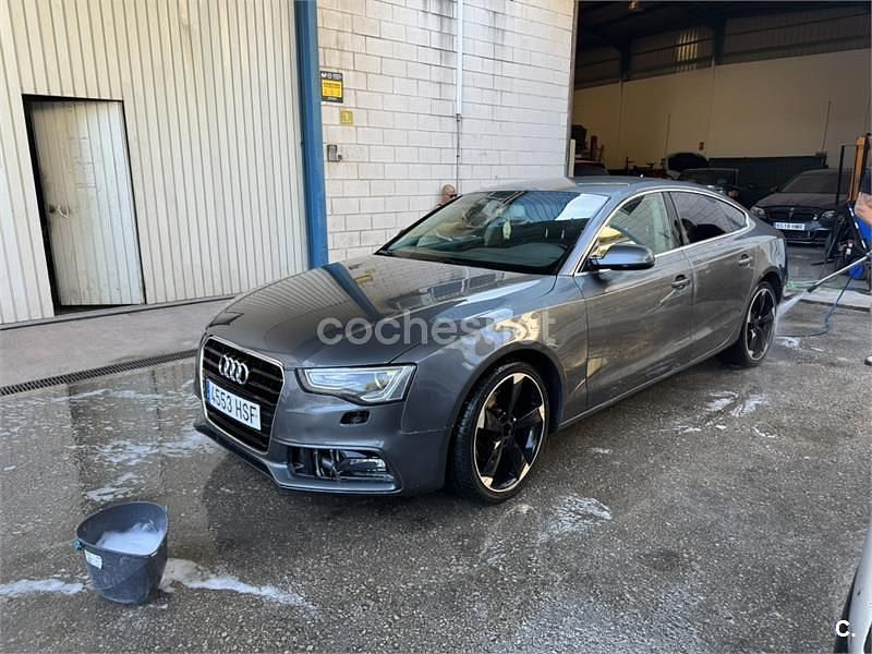 Usado Audi A5 Sportback 177 CV (130 kW) 2013 Gris / plata Utilitario