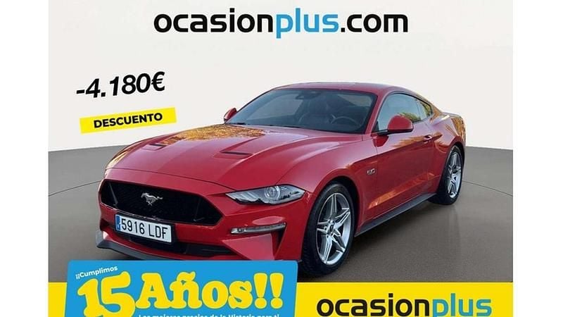 Rojo Usado 2019 Ford Mustang GT Fastback Coupe | 41.810 € (Buen precio) - Imagen 1/4