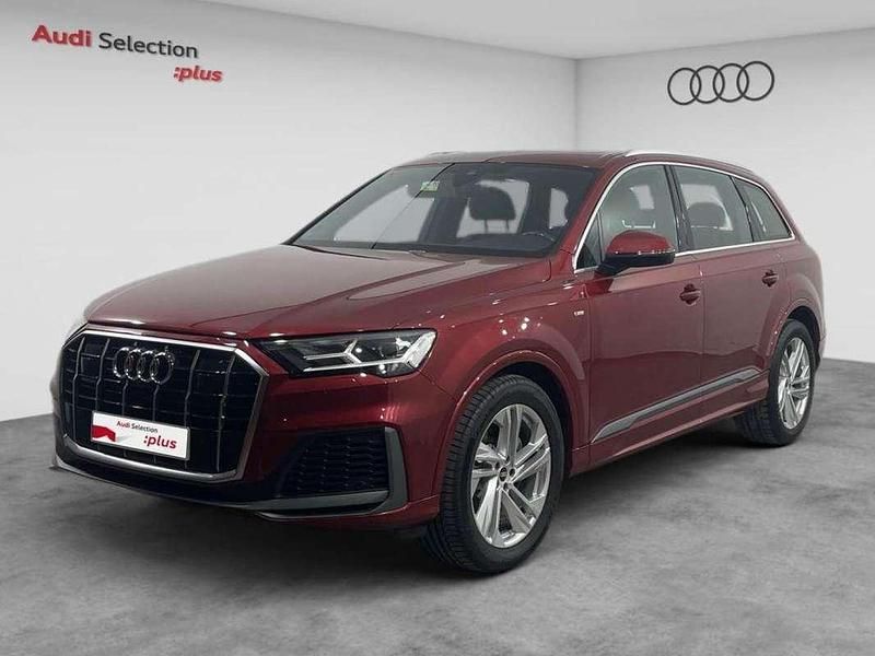 Rojo Usado 2021 Audi Q7 Ambiente SUV | 54.900 € (Un poco caro) - Imagen 1/4