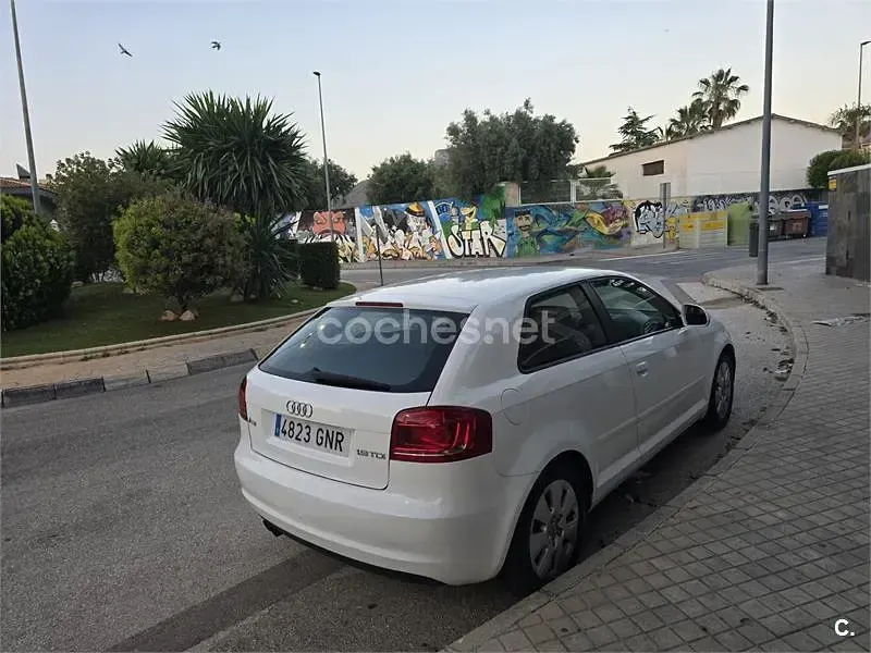Usado Audi A3 105 CV (77 kW) 2009 Blanco Utilitario