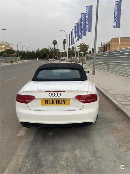 Usado Audi A5 Cabriolet S-Line 177 CV (130 kW) 2011 Blanco Descapotable