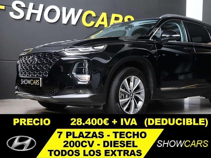 Negro Usado 2020 Hyundai Santa Fe Style SUV | 27.400 € (Super precio) - Imagen 1/4