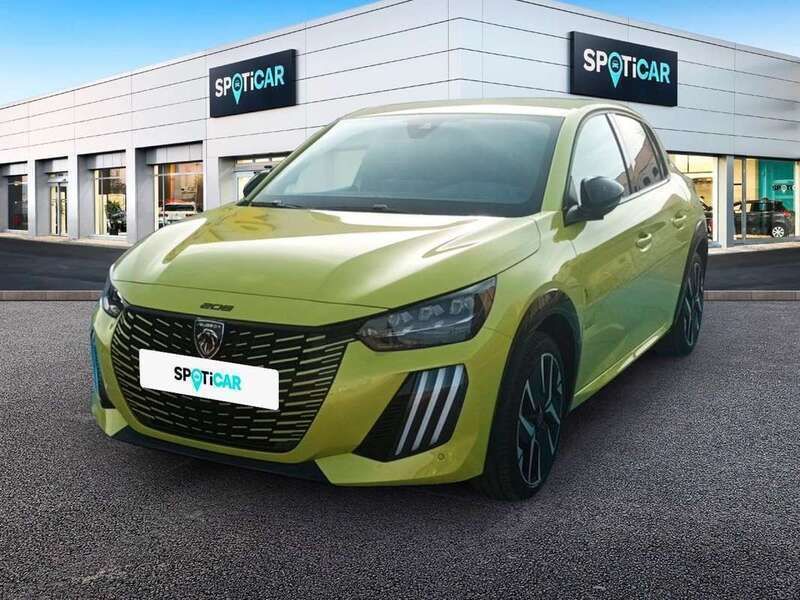 Amarillo Usado 2023 Peugeot e-208 GT Utilitario | 27.200 € (Precio justo) - Imagen 1/4