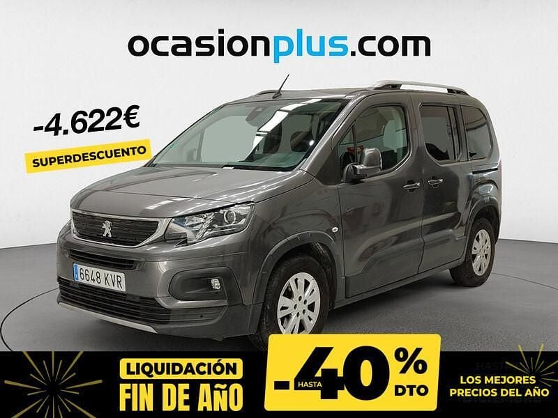 Gris / plata Usado 2019 Peugeot Rifter Allure Monovolumen | 16.200 € (Buen precio) - Imagen 1/4