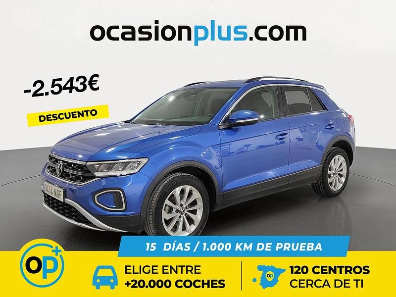 Azul Usado 2023 VW T-Roc Life SUV | 22.890 € (Precio justo) - Imagen 1/4