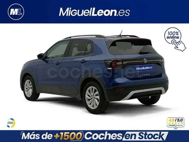 Usado VW T-Cross Advance 110 CV (80 kW) 2023 Azul SUV