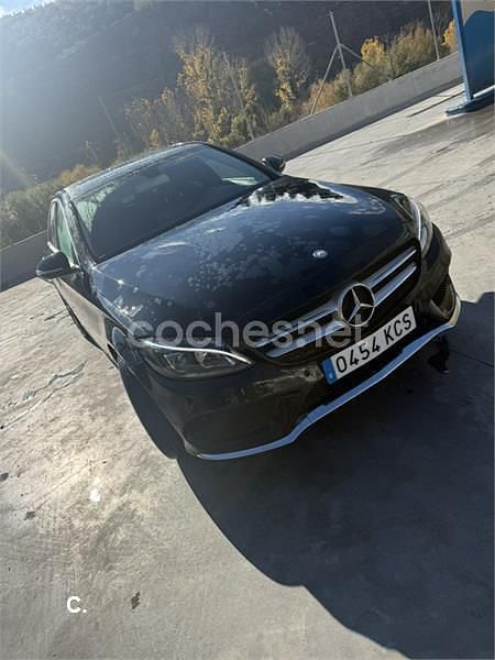 Negro Usado 2015 Mercedes C180 AMG line Berlina | 17.000 € (Precio justo) - Imagen 1/4