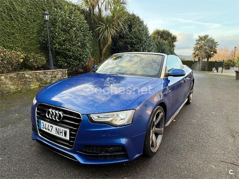 Usado Audi A5 Cabriolet S-Line 190 CV (139 kW) 2016 Azul Descapotable