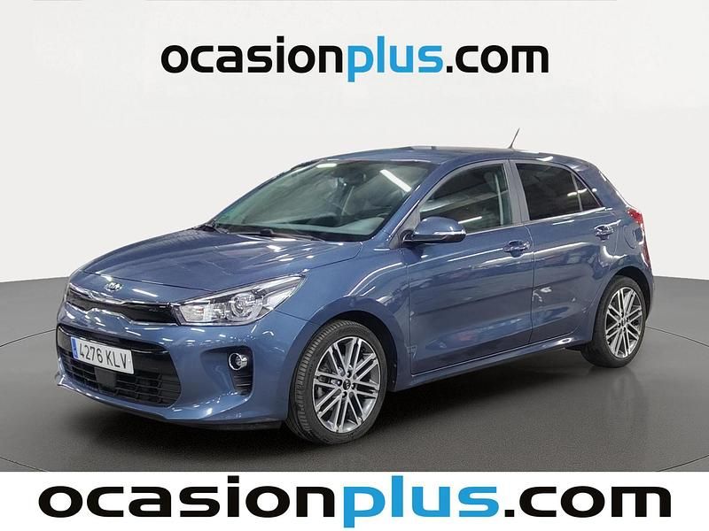 Usado Kia Rio 101 CV (74 kW) 2018 Azul Utilitario