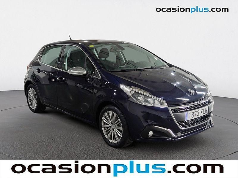 Usado Peugeot 208 Allure 110 CV (80 kW) 2018 Azul Utilitario