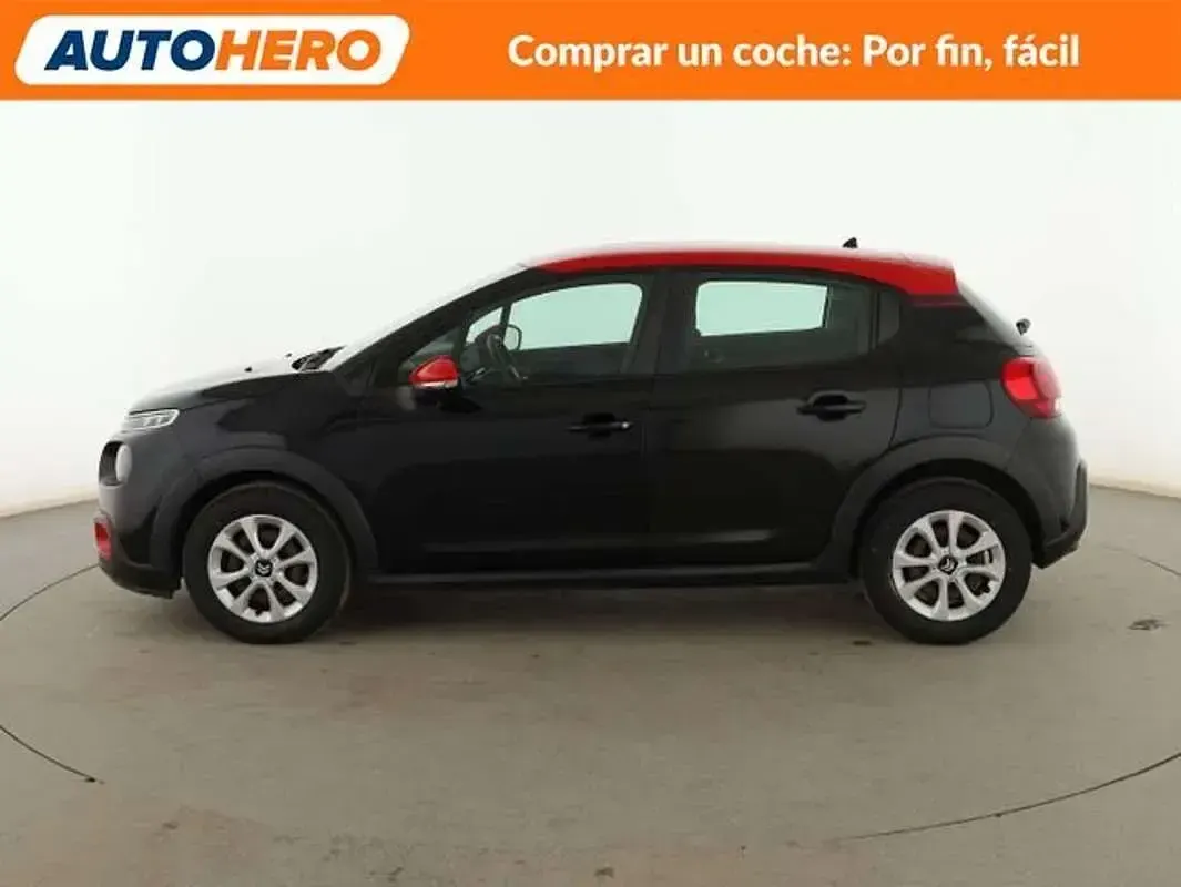 Usado Citroën C3 Feel 75 CV (55 kW) 2017 Negro Utilitario