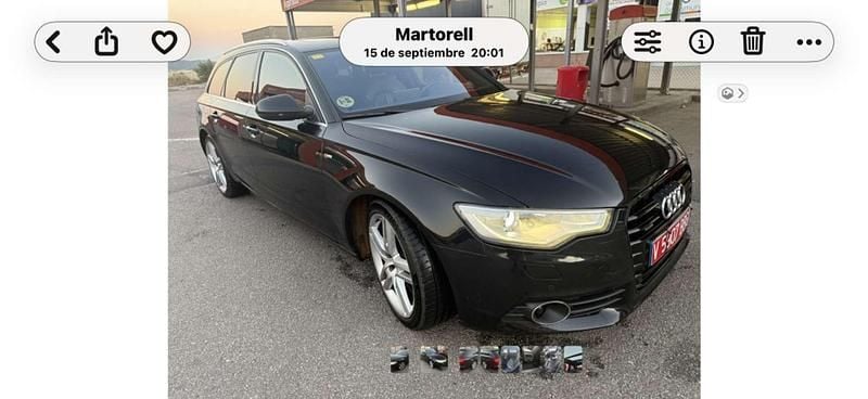 Usado Audi A6 S-Line 245 CV (180 kW) 2014 Negro Familiar