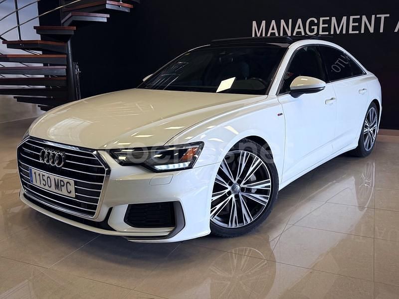 Usado Audi A6 S-Line 340 CV (250 kW) 2019 Blanco Berlina