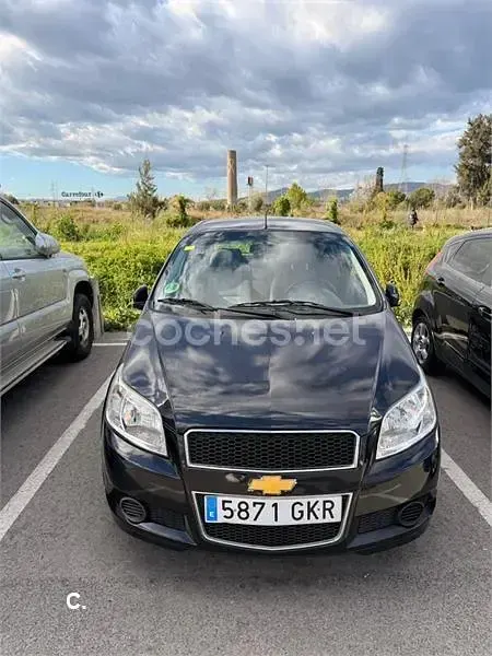 Usado Chevrolet Aveo LS 84 CV (61 kW) 2010 Negro Berlina