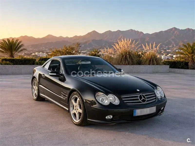 Usado Mercedes SL500 306 CV (225 kW) 2002 Negro Descapotable