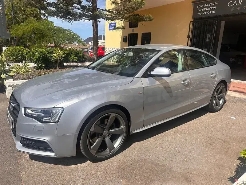 Usado Audi A5 Sportback S-Line 190 CV (139 kW) 2016 Gris / plata Utilitario