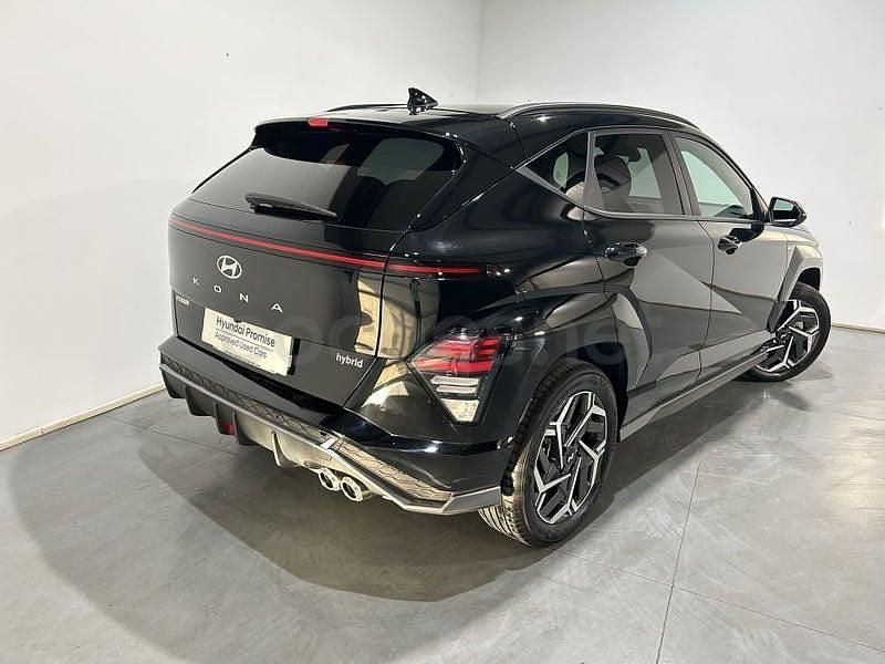 Usado Hyundai Kona N Line 129 CV (94 kW) 2024 Negro SUV