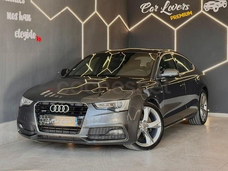 Usado Audi A5 Sportback S-Line 245 CV (180 kW) 2014 Gris / plata Utilitario