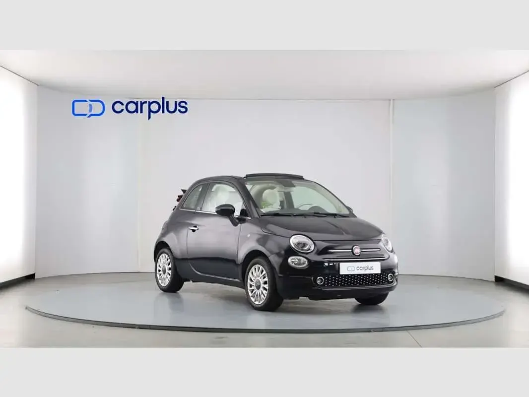 Usado Fiat 500C Lounge 69 CV (50 kW) 2019 Negro Descapotable