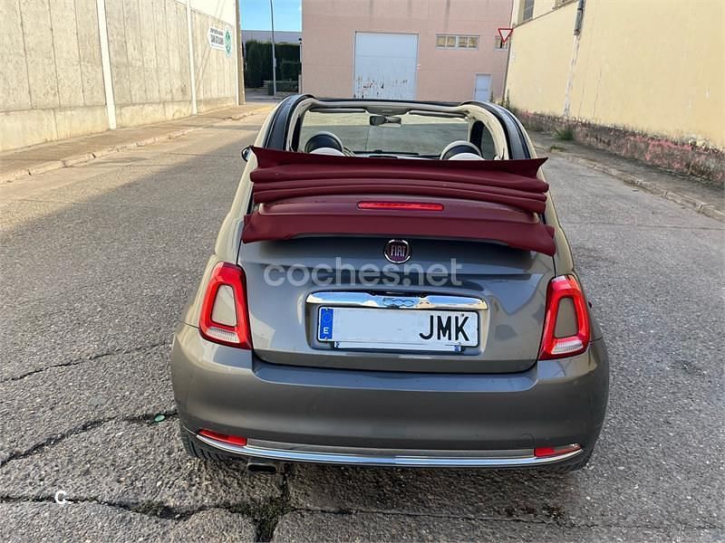 Usado Fiat 500C Lounge 69 CV (50 kW) 2016 Gris / plata Descapotable