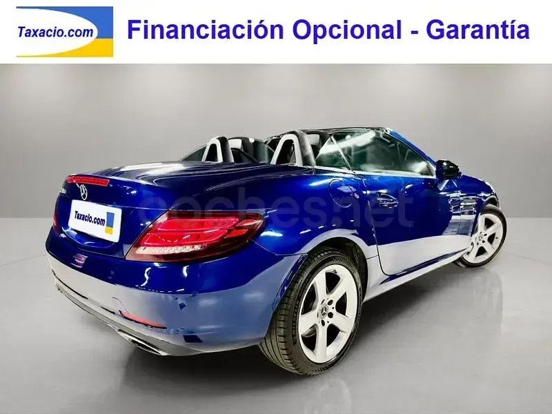 Usado Mercedes SLC250 204 CV (150 kW) 2017 Azul Descapotable