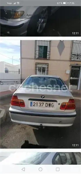 Usado BMW 320 184 CV (135 kW) 2002 Gris / plata Berlina