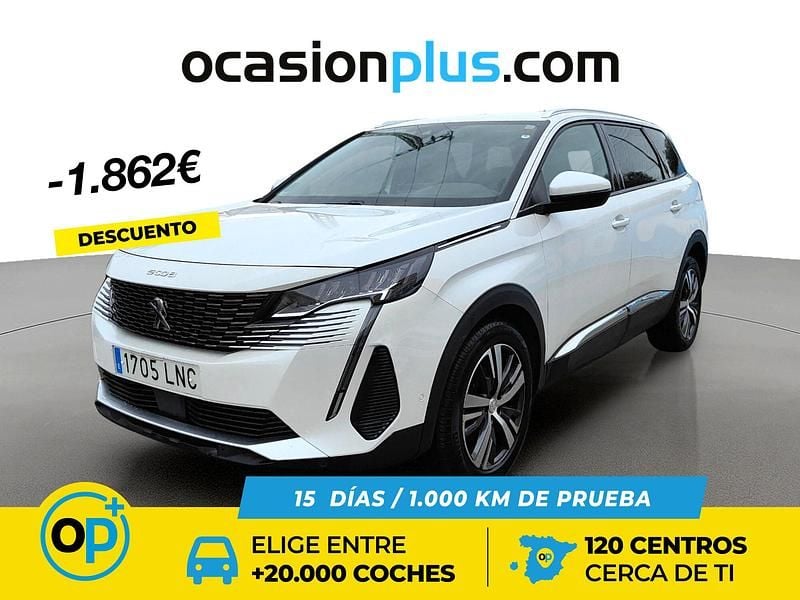 Blanco Usado 2021 Peugeot 5008 Allure SUV | 20.490 € (Precio justo) - Imagen 1/4
