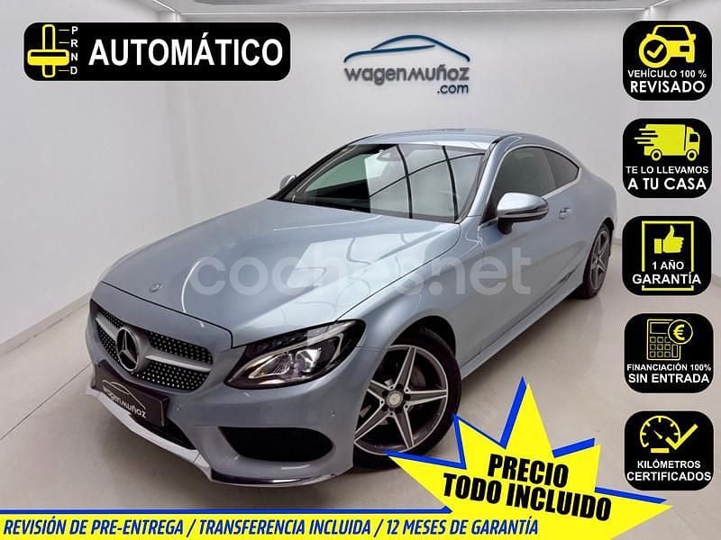 Gris / plata Usado 2016 Mercedes C220 AMG line Coupe | 22.900 € (Buen precio) - Imagen 1/4